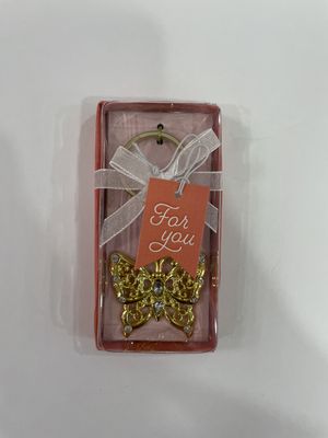 BUTTERFLY KEY CHAIN -GOLD