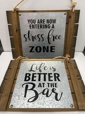 WOOD BAR SIGN