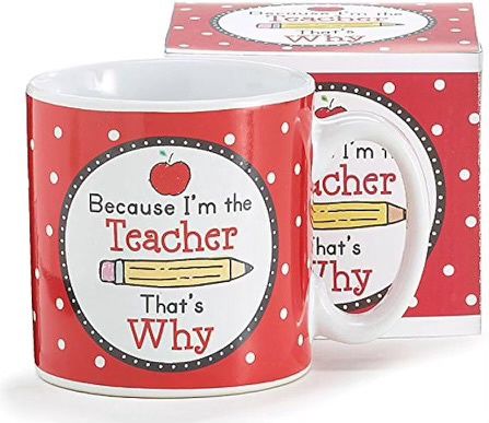 BECAUSE I&#39;M THE TEACHER-MUG