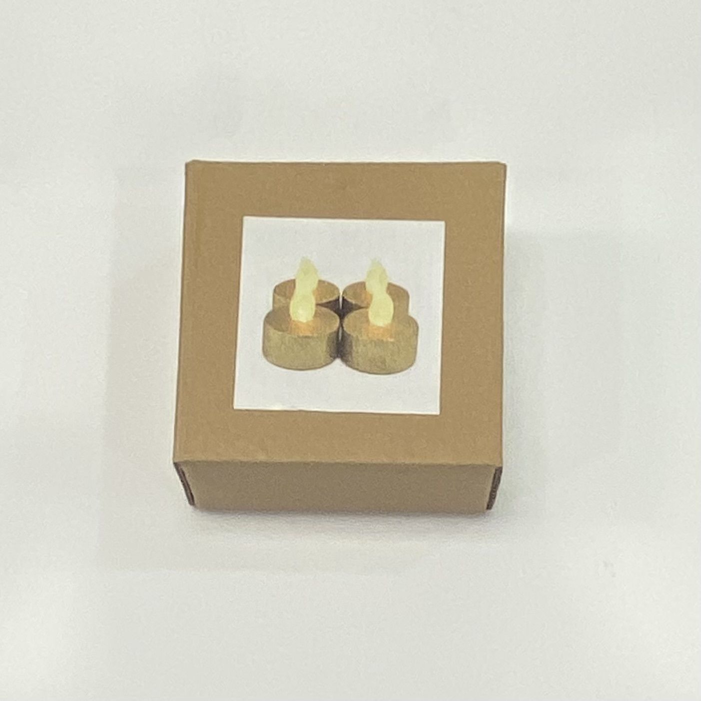 GLITTER LED TEALIGHTS, COLOR: GOLD