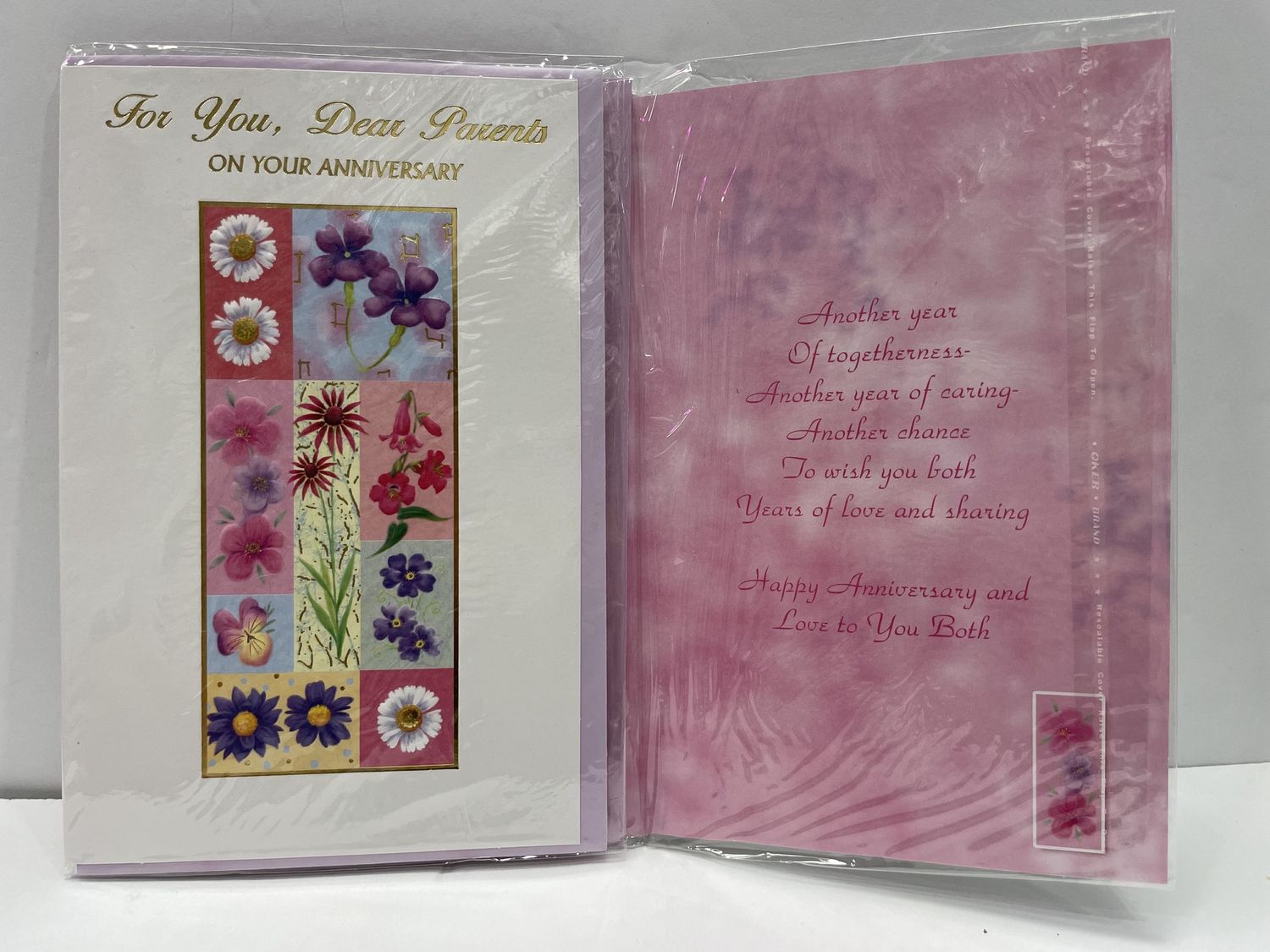 GREETING CARDS- PARENTS ANNIVERSARY, DESIGN: FOR YOU DEAR PARENTS