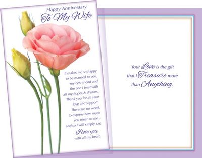 GREETING CARDS- WIFE ANNIVERSARY