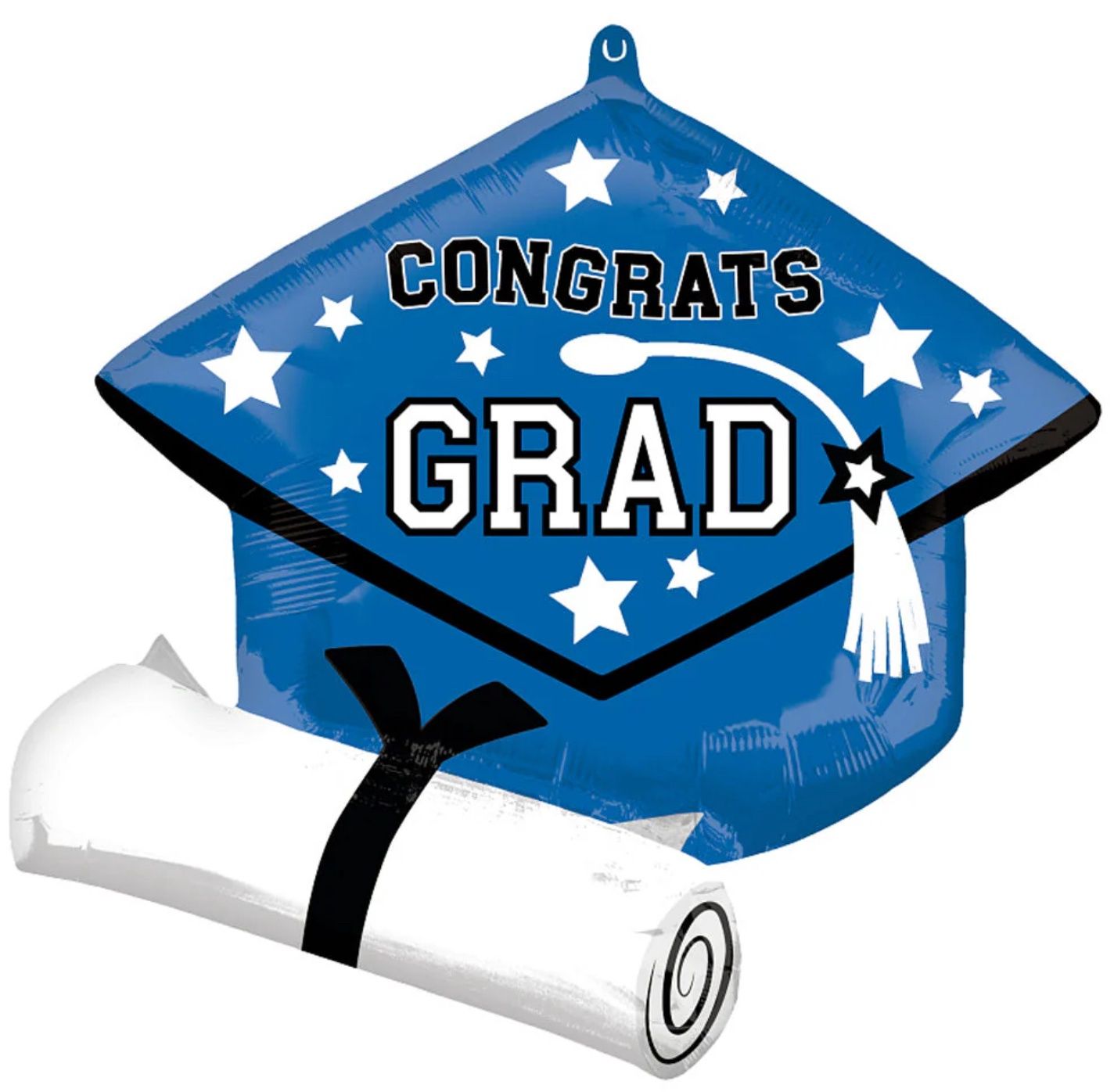 25” JUMBO CONGRATS GRAD BLUE CAP