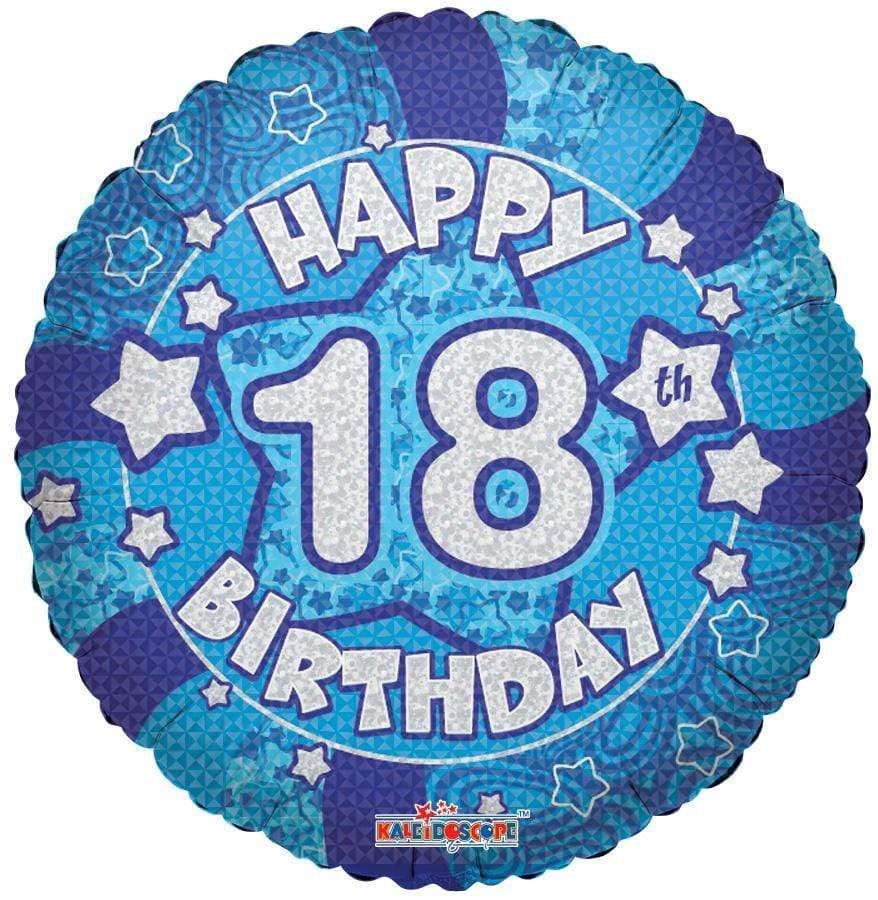 18” BLUE HAPPY 18TH BDAY
