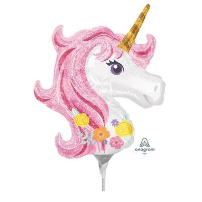 14” MINI UNICORN HEAD MYLAR