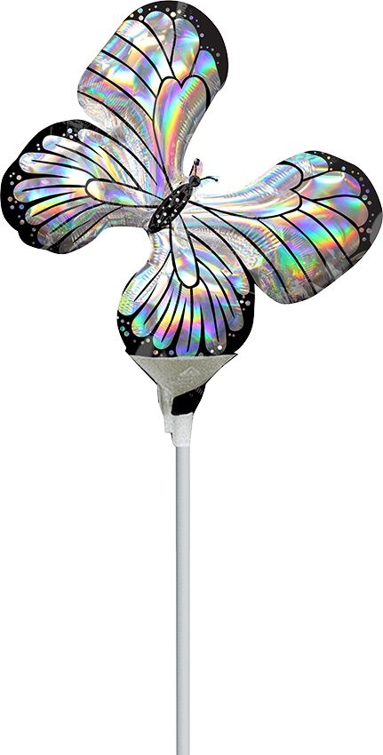 14” MINI BLACK/SILVER BUTTERFLY MINI