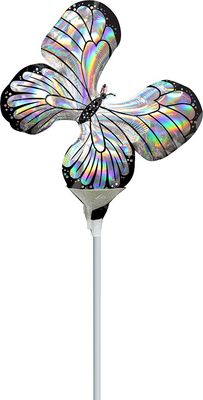 14” MINI BLACK/SILVER BUTTERFLY MINI