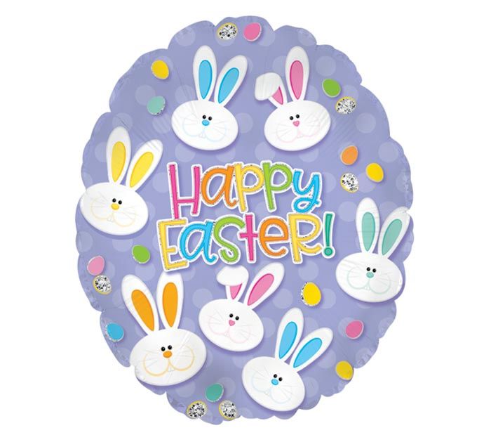 20” HAPPY EASTER LAVENDER EGG