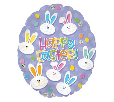 20” HAPPY EASTER LAVENDER EGG