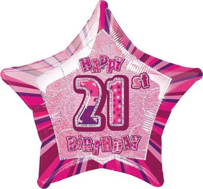 20” HAPPY 21ST BIRTHDAY