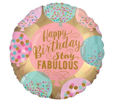 9” MINI HBD STAY FABULOUS MYLAR