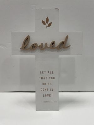LOVED WOOD CROSS