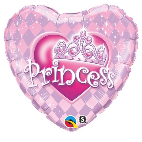 18” PRINCESS TIARA HEART