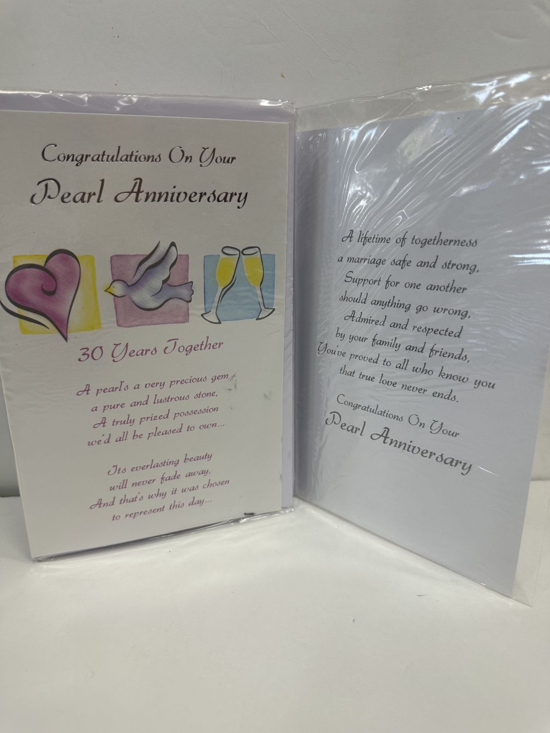 GREETING CARDS- PEARL ANNIVERSARY