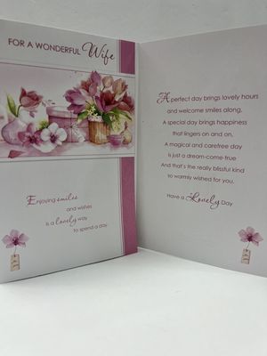 GREETING CARDS - WIFE HAPPY BIRTHDAY