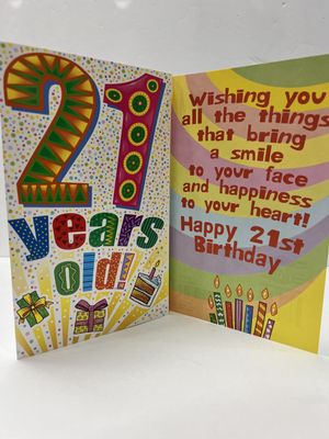 GREETING CARDS- 21ST BIRTHDAY