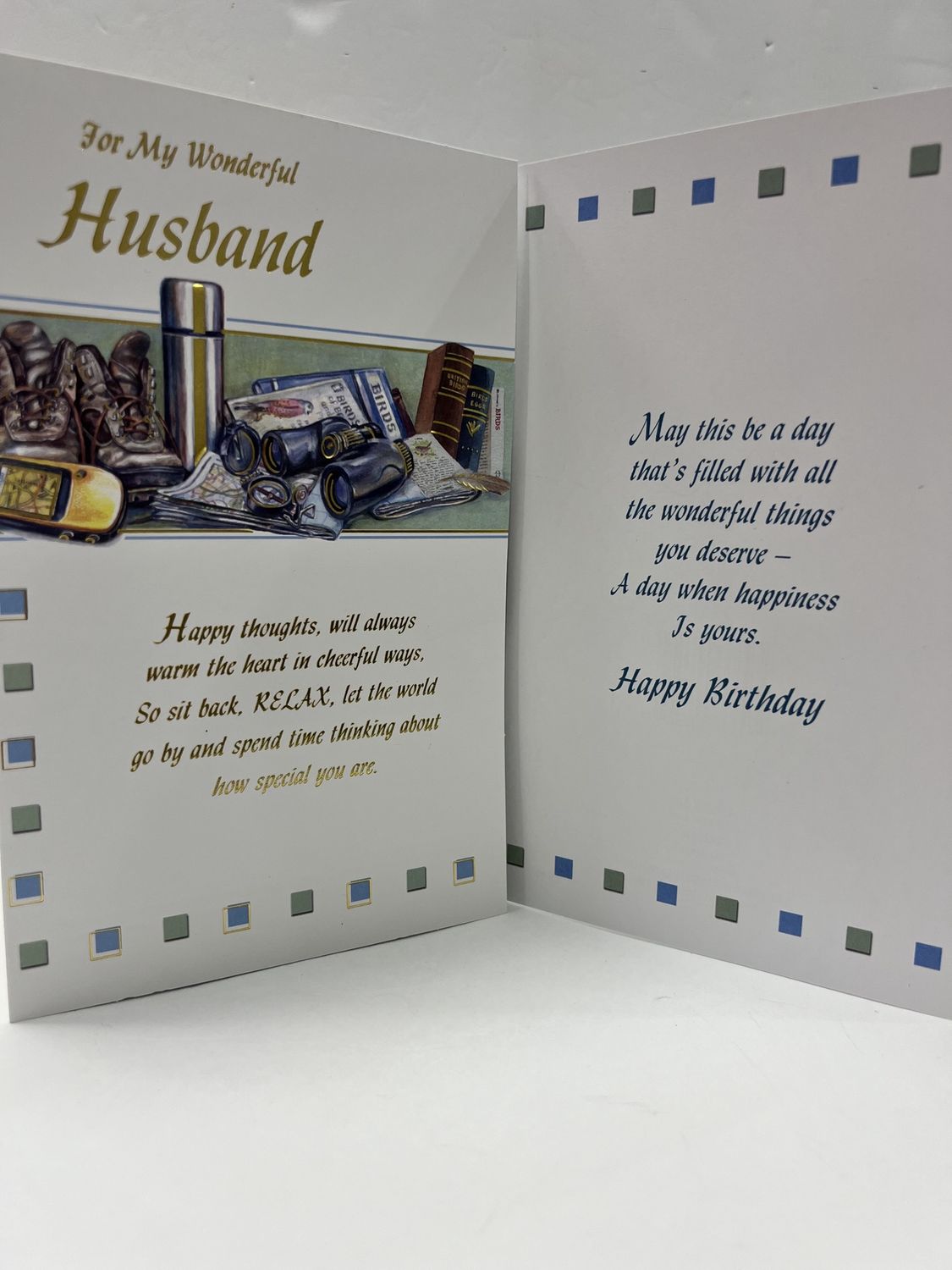 GREETING CARDS- HUSBAND BIRTHDAY, DESIGN: FOR MY WONDERFUL HUSBAND