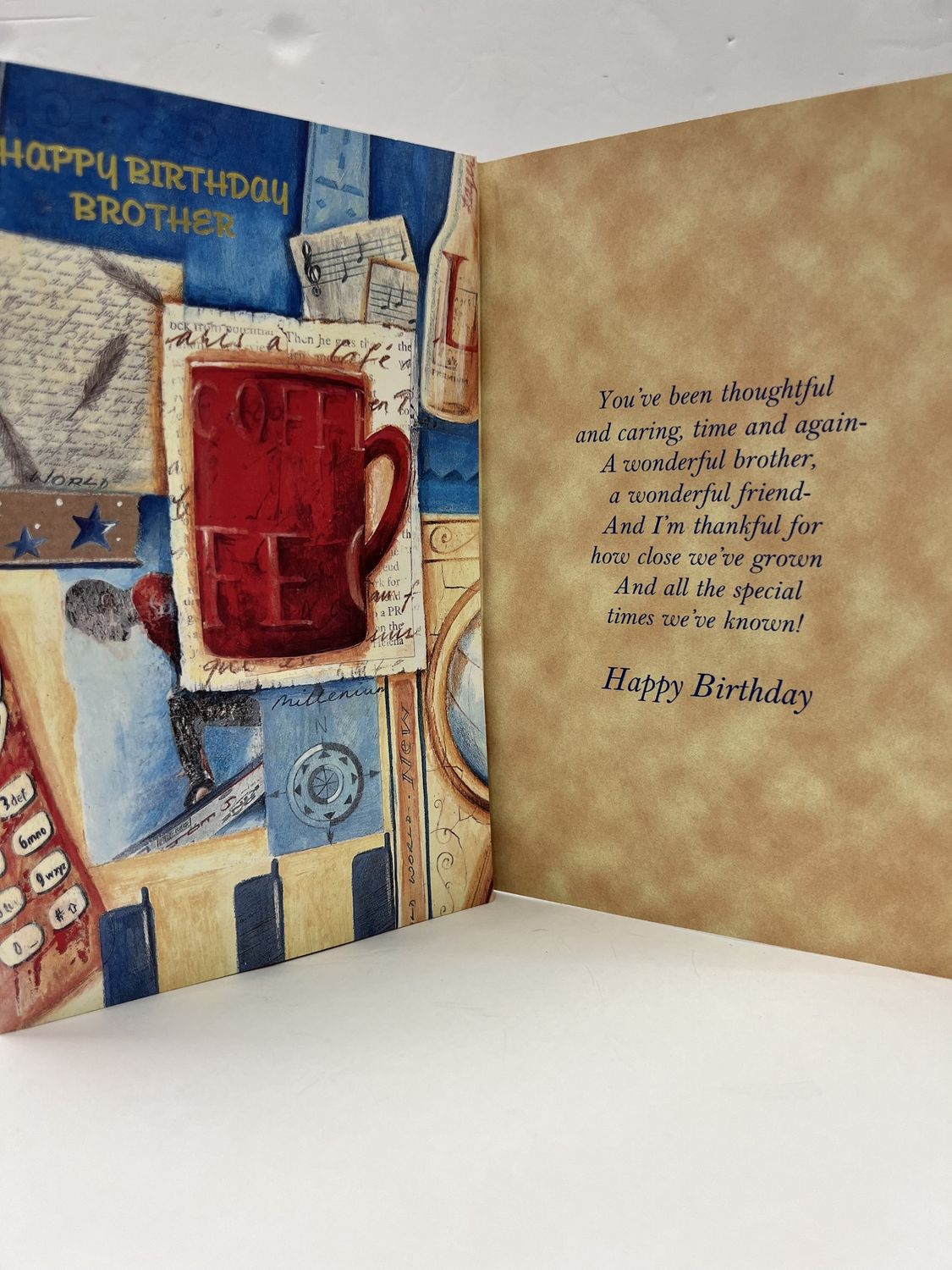GREETING CARDS- BROTHER BIRTHDAY, DESIGN: HAPPY BIRTHDAY BROTHER