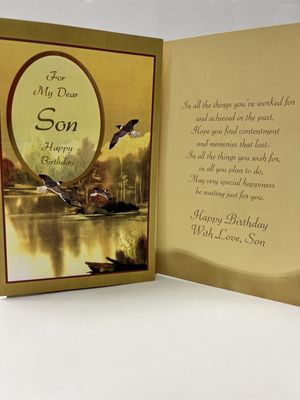 GREETING CARDS- SON BIRTHDAY