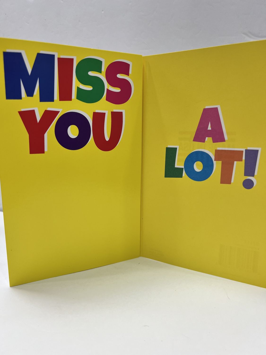 GREETING CARDS- MISSING YOU, DESIGN: MISS YOU YELLOW