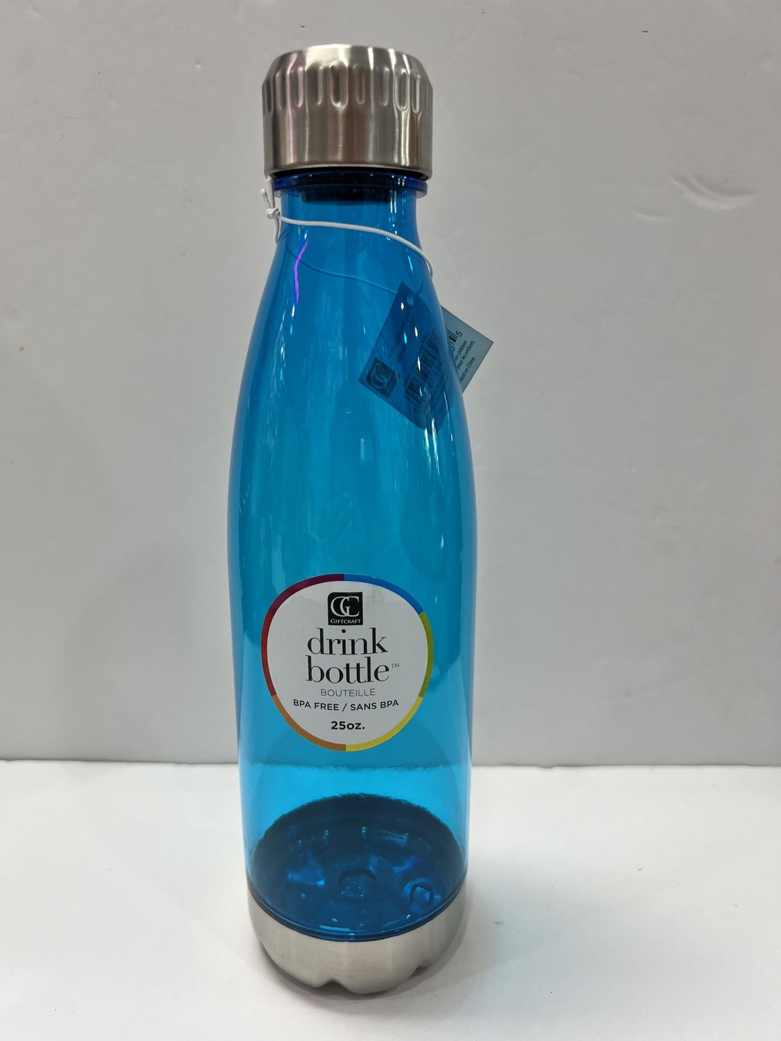 BPA DRINKING BOTTLES- SEE THRU, COLOR: BLUE
