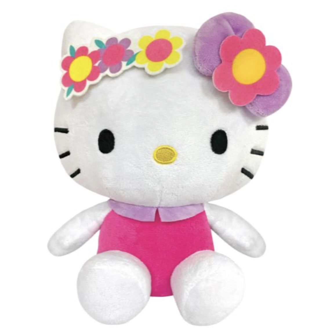HELLO KITTY PLUSH - FLOWER HAIRBOW