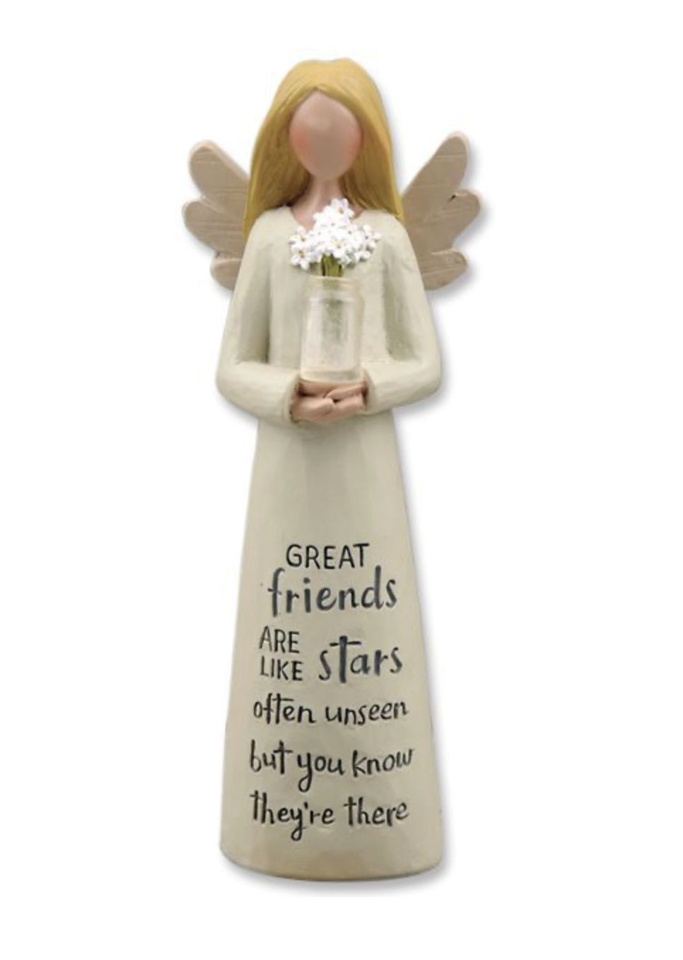 FRIENDS ANGEL W/ FLOWER VASE