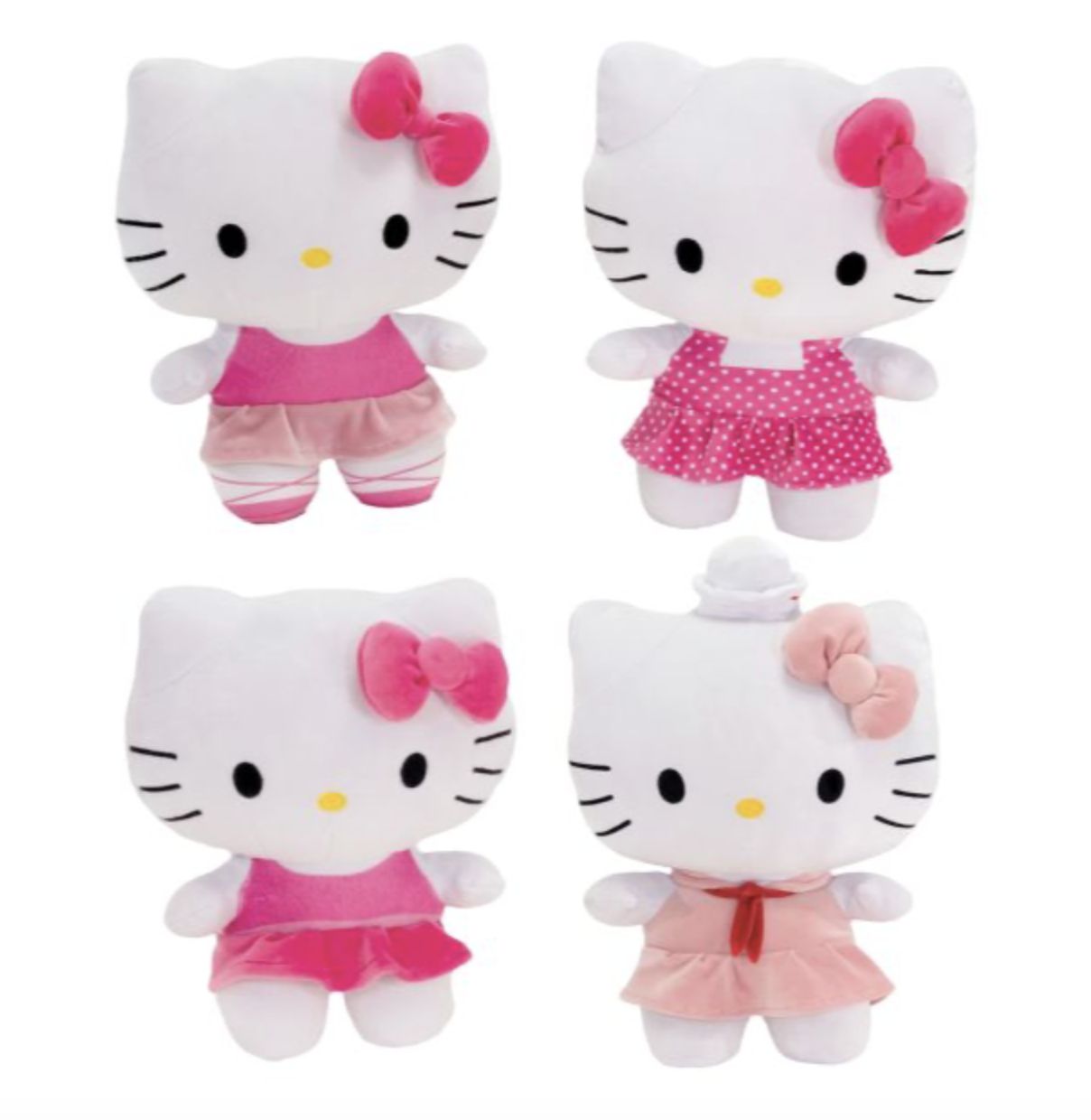 HELLO KITTY PLUSH- PINK DRESSES
