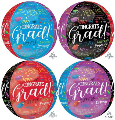 16” CONGRATS GRAD MEMORIES ORBZ