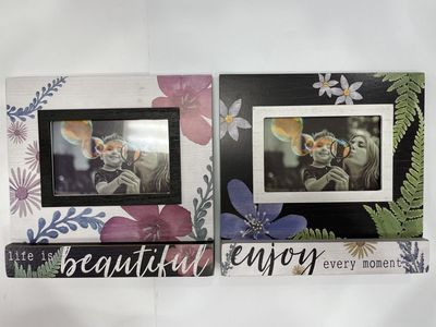 WOOD TABLETOP BOTANICAL FRAME