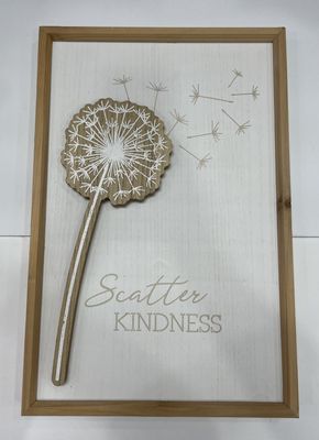 DANDELION WOOD PLAQUE