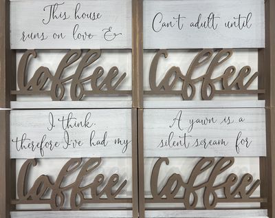 TABLETOP COFFEE SIGNS
