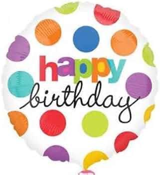 29” HB WHITE/POLKA DOTS MYLAR
