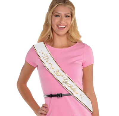 30TH BIRTHDAY SASH