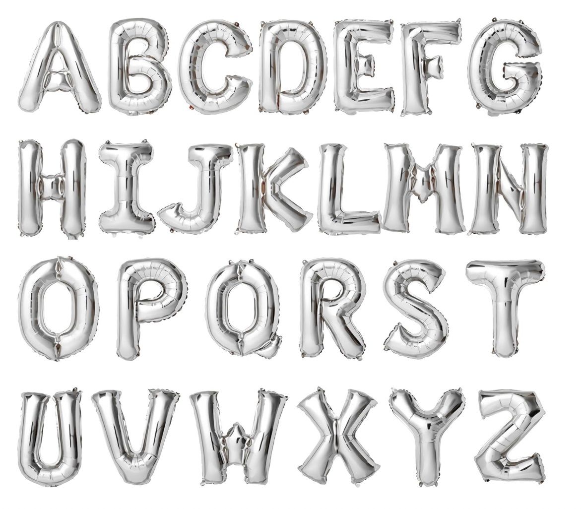 16&quot; MYLAR LETTERS-SILVER