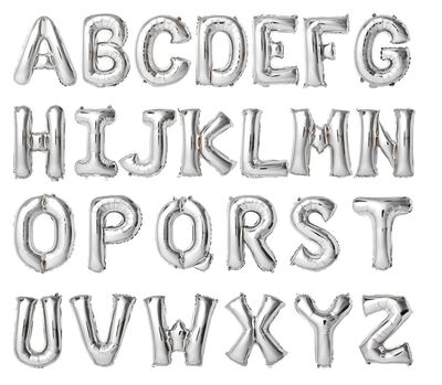 16&quot; MYLAR LETTERS-SILVER