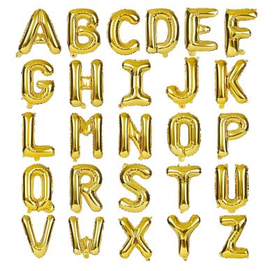 16&quot; MYLAR LETTERS- GOLD