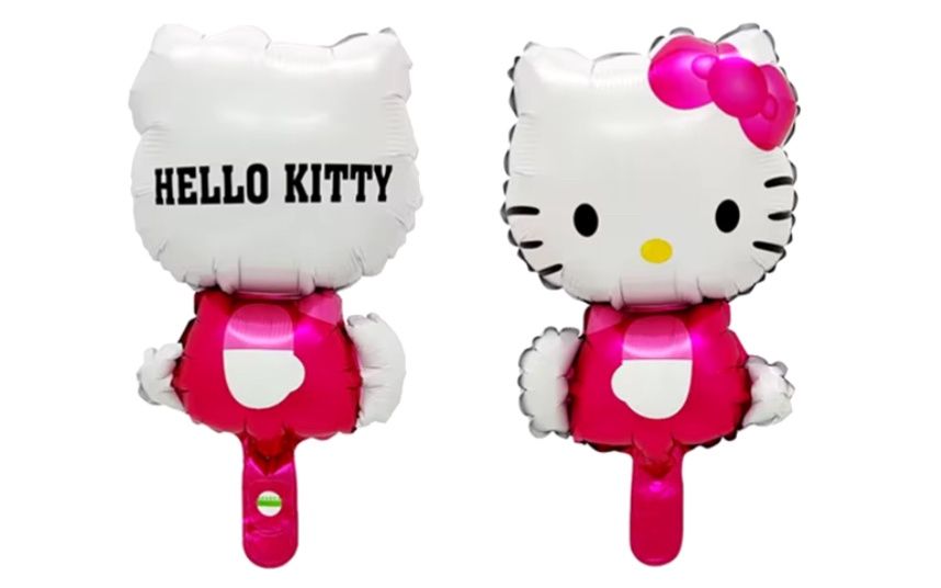 12” HELLO KITTY MINI MYLARS, DESIGN: HK PINK DRESS