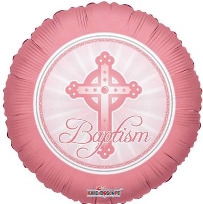 18” BAPTISM CROSS PINK