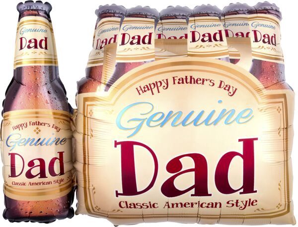25” HFD 6 PACK BEER GENUINE DAD