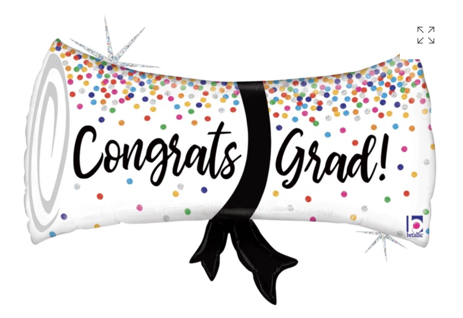 31” GRAD CONFETTI DIPLOMA