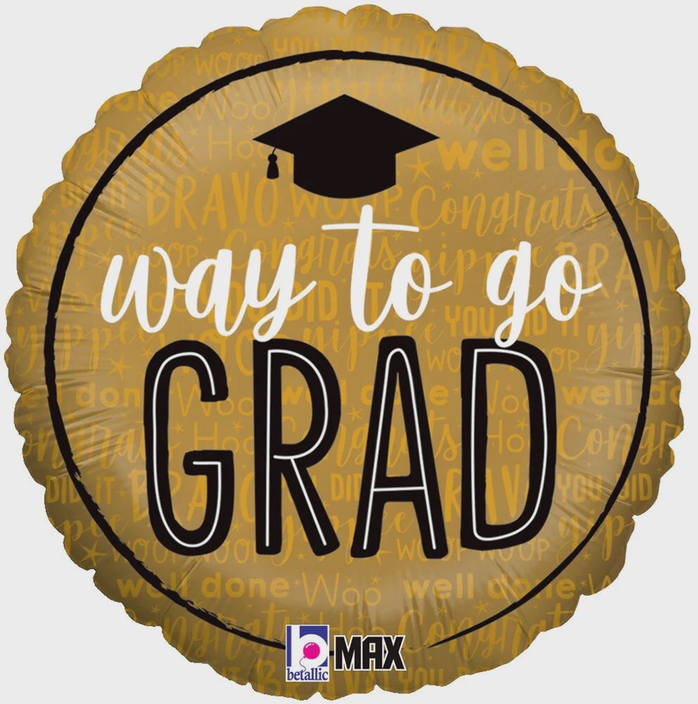 18” WAY TO GO GRAD