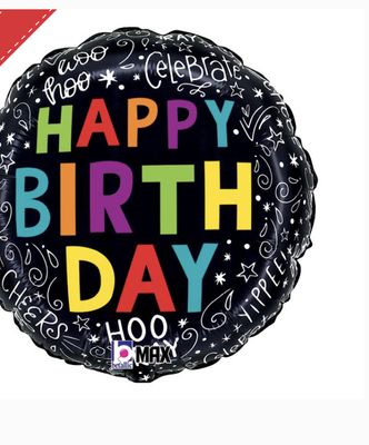 18&quot; BIRTHDAY DOODLES BALLOON