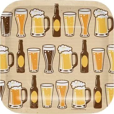 CHEERS AND BEERS DESSERT PLATES