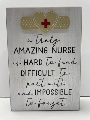 AMAZING NURSE-PLAQUE