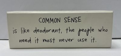 COMMON SENSE BLOCK