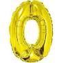 16” MYLAR NUMBERS -GOLD, NUMBER: “0”