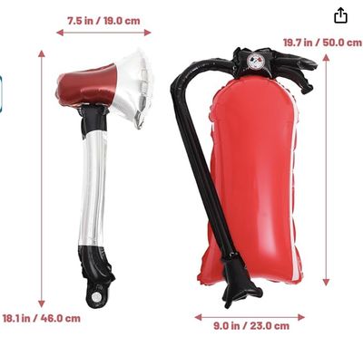 FIRE EXTINGUISHER AND FIRE AX SET
