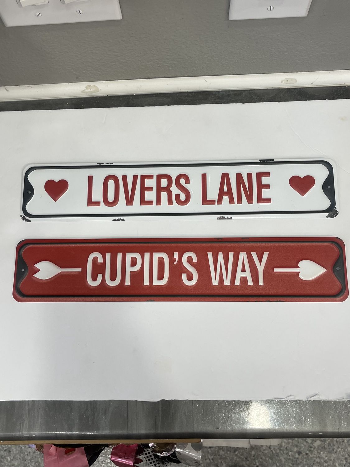 VALENTINE METAL SIGN