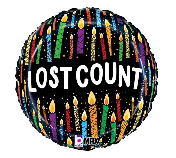18&quot; LOST COUNT CANDLE BALLOON